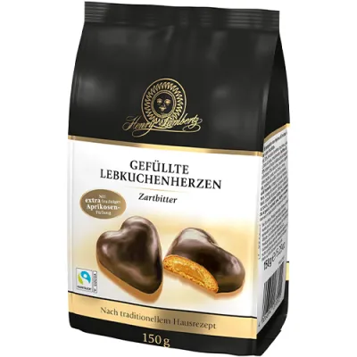 Henry Lambertz Gefullte Lebkuchenherzen Zart 150g