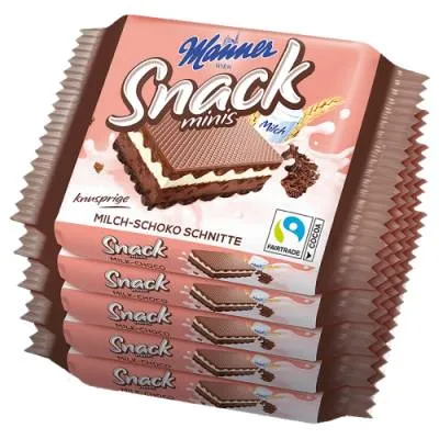 Manner Snack Milch-Schoko Schnitte 5szt 125g