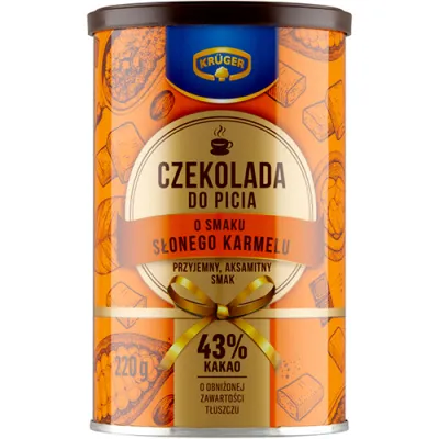 Kruger Czekolada do Picia Słony Karmel 220g