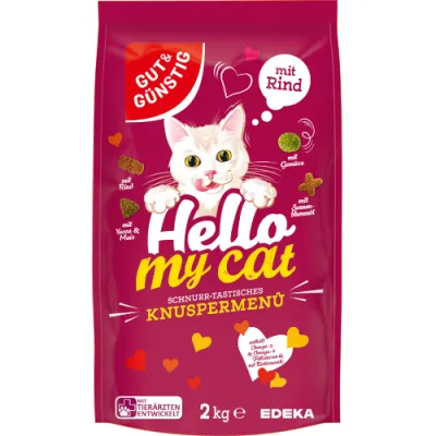 G&G Hello My Cat Knuspermenu Rind Sucha Karma 2kg