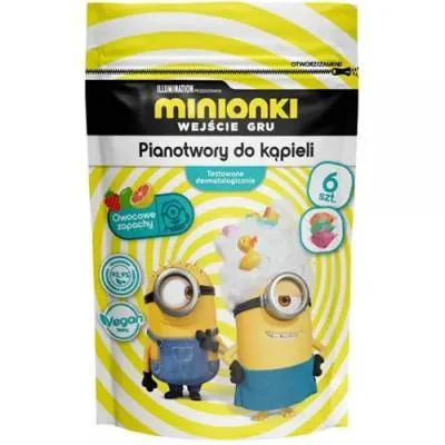 Minionki Pianotwory do Kąpieli 6szt 120g