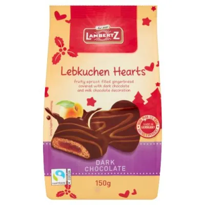 Lambertz Hearts Dark Chocolate 150g