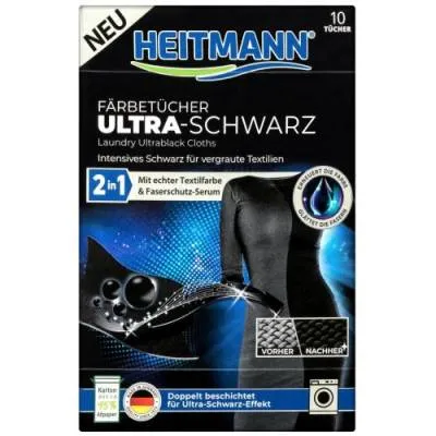 Heitmann Farbtucher Ultra-Schwarz 10szt