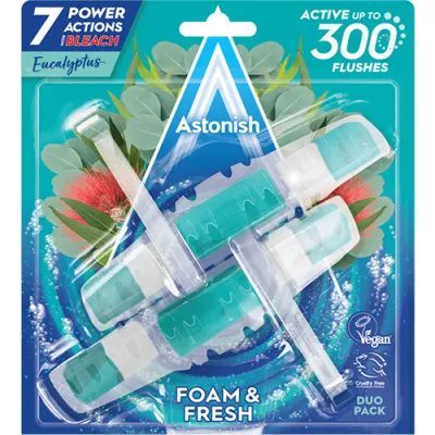 Astonish Foam&Fresh Eucalyptus Zawieszka WC 2x40g