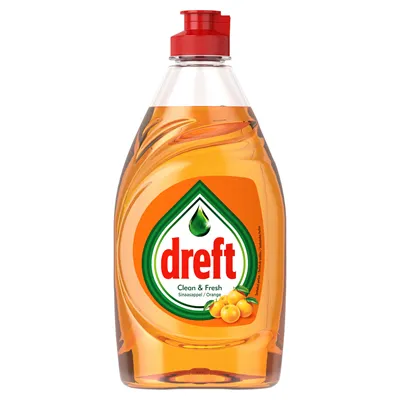 Dreft Clean & Fresh Sinaasappel Orange 340ml