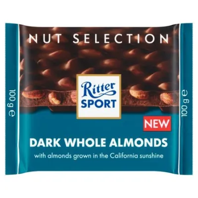 Ritter Sport Dark Whole Almonds Czekolada 100g