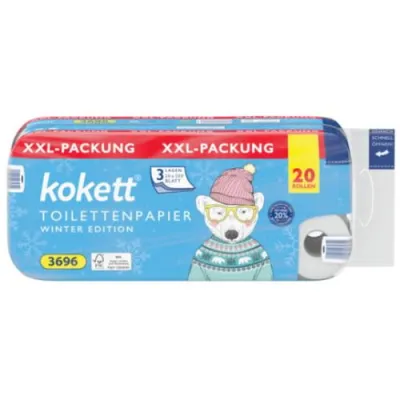 Kokett Toilettenpapier Winter Edition 3lag 20szt