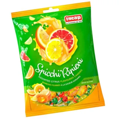 Incap Spicchi Ripieni Citrus Cukierki 200g