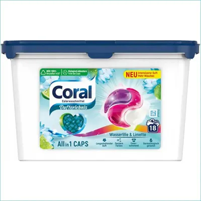 Coral All in 1 Color Wasserlillie Caps 18p 311g