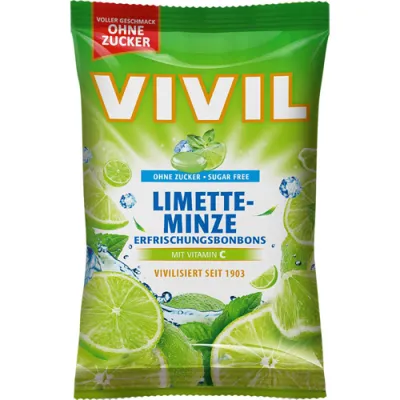 Vivil Ohne Zucker Limette-Minze Cukierki 120g