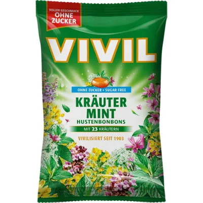 Vivil Ohne Zucker Krauter Mint Cukierki 120g