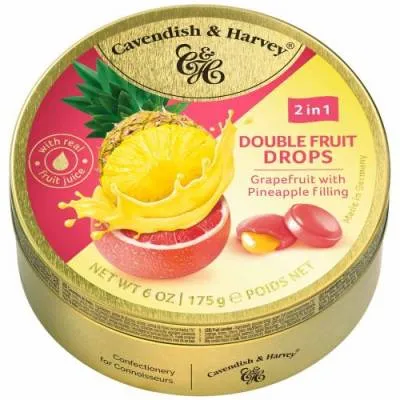 C&H Double Fruits Grapefruit Pineapple Dropsy 175g