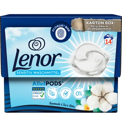 Lenor All in 1 Pods Sensitiv 14p 333g