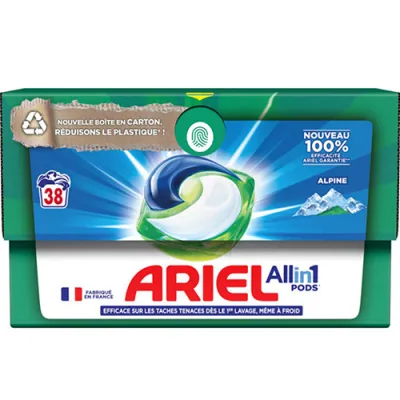 Ariel All in 1 Pods Alpine Carton 38p 847g