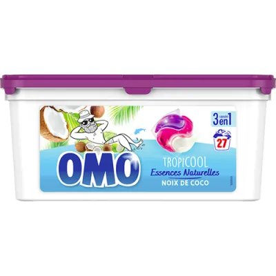 OMO 3en1 Caps Tropicool 27p 572g