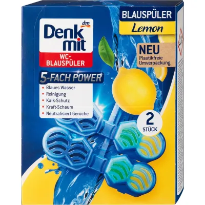 Denkmit Lemon Zawieszka Barwiąca WC 2szt 2x48g