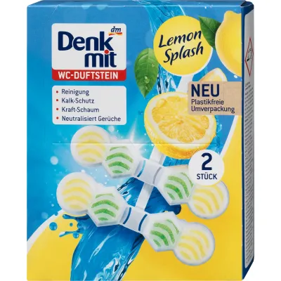 Denkmit Lemon Splash Zawieszka WC 2szt 2x48g