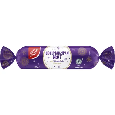 G&G Edelmarzipan Brot mit Schokolade 125g