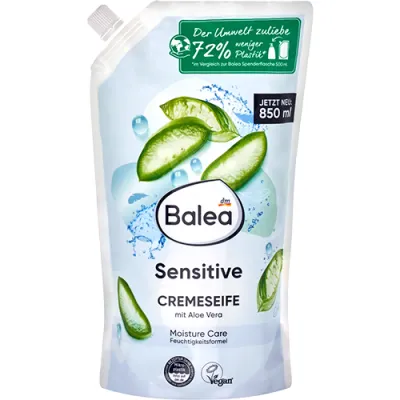 Balea Cremeseife Sensitive Mydło Zapas 850ml