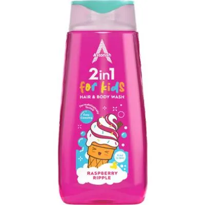 Astonish Kids Hair & Body Wash Raspberry 400ml