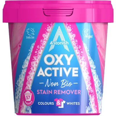 Astonish Oxy Active Non Bio Odpl 57p 1,2kg