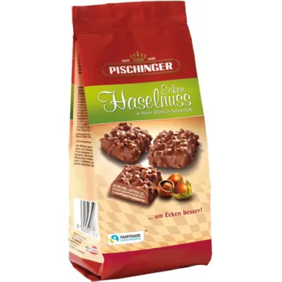 Pischinger Haselnuss Ecken Vollmilch 120g