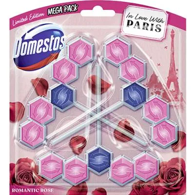 Domestos Romantic Rose Paris WC Zawieszka 3x55g