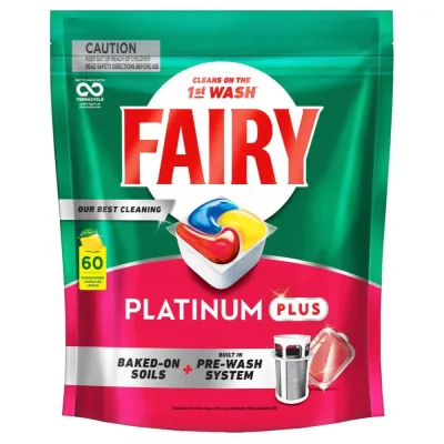 Fairy Platinum Plus Lemon Tabs 60szt 931g