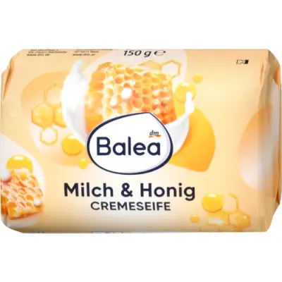 Balea Cremeseife Milch & Honig Mydło Kostka 150g