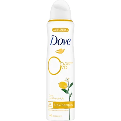 Dove Zink Komplex Citrus Pfirsichduft Deo 150ml