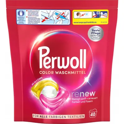 Perwoll Renew All-in-1 Caps Color 40p 540g