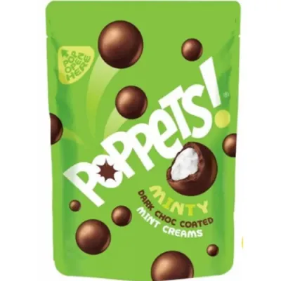 Poppets Minty Dark Choc Mint Creams 100g