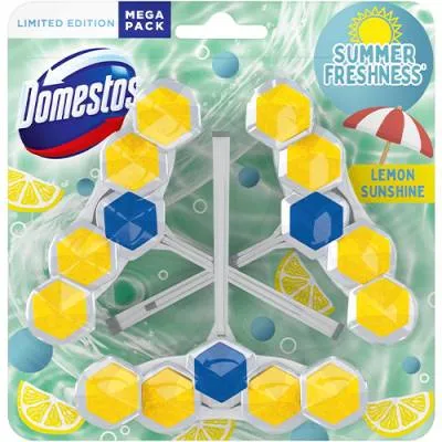 Domestos Lemon Sunshine WC Zawieszka 3x55g