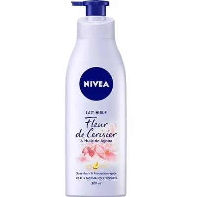 Nivea Lait Huile Fleur de Cerisier Mleczko 200g