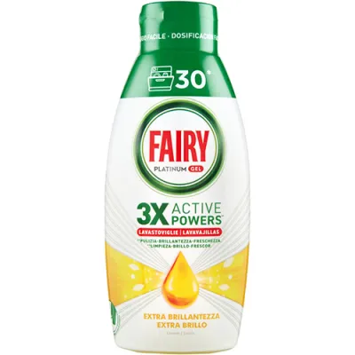 Fairy Platinum Gel Limone 30 Cykli 600ml