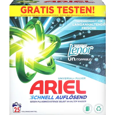 Ariel Universal+ Touch Of Lenor Proszek 25p 1,5kg