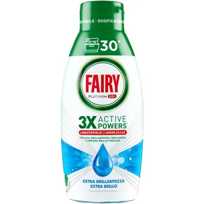 Fairy Platinum Gel Extra Brillo 30 Cykli 600ml