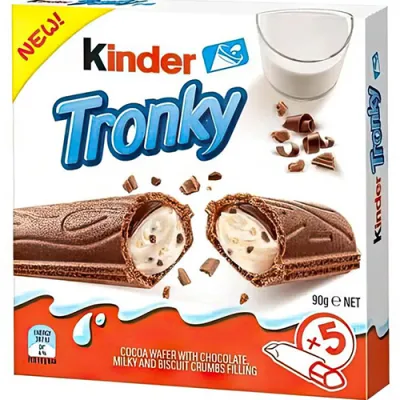 Kinder Tronky Wafel Batonik 5szt 90g