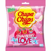 Chupa Chups Strawberry Love Lizaki 10szt 120g