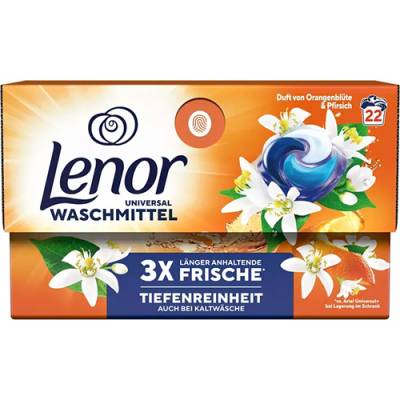 Lenor Caps Universal Orangenblut Pfirsich 22p 442g