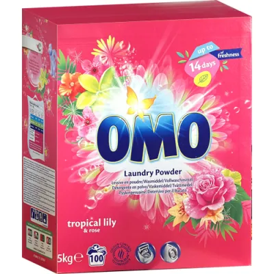 OMO Tropical Lily & Rose Proszek 100p 5kg