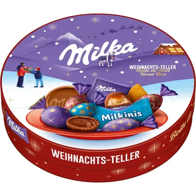 Milka Weihnachts Teller Czekoladki Czerwony 195g