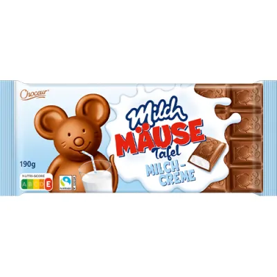 Choceur Milch Mause Tafel Milchcreme 190g