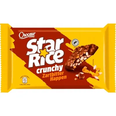 Choceur Star Rice Crunchy Zartbitter 250g