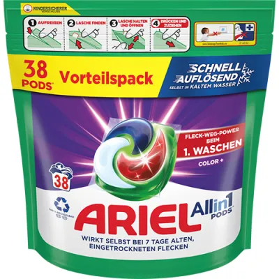 Ariel All in 1 Pods Color+ 38p 775g