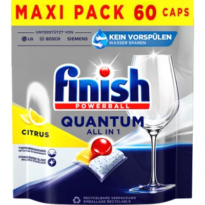 Finish Powerball Quantum All in1 Citrus 60szt 624g