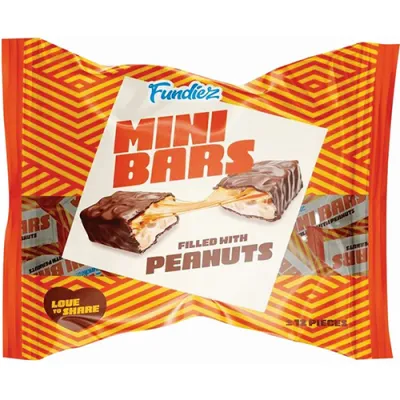 Fundiez Mini Bars Peanuts Batoniki 12szt 190g