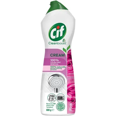 Cif Cleanboost Cream Pink 500g