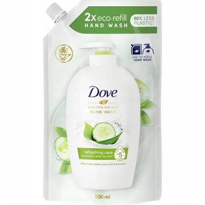 Dove Cucumber & Green Tea Mydło Zapas 500ml