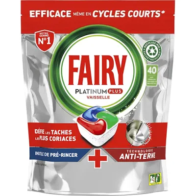 Fairy Platinum Plus Anti Terne 40szt 620g